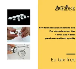 Peças de máquinas de beleza 1000 peças 11mm ou 18mm filtros de algodão microdermoabrasão mistos para dermoabrasão de diamante peeling8423504