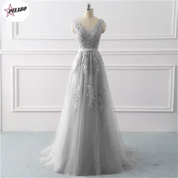 Casual Dresses PULABO Embroidery Lace Pretty Evening Long Women Tulle Party Gown Prom Wedding Dress Vestidos De Fiesta Female