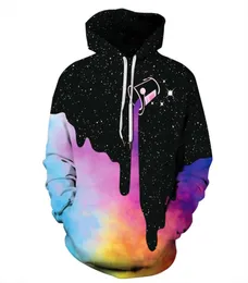 Qnpqyx galaxy mleko kropla przestrzeń 3d drukowane mężczyźni pullover bluzy moda hip -hop Hipster Hipster Streetwear Jumper Women Men Men Ubranie 2688537