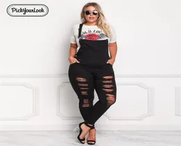 Pickyourlook Mulheres Macacão Tamanho Grande Sólido Denim Plus Size Sem Encosto Longo Macacão Vintage Slim Streetwear Preto Cintura Oca Y201109271