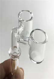 New 25mm XL 3mm thick quartz banger nail with flat top double heads 2 domeless bucket 14mm 18mm quartz banger for water pipes9875244