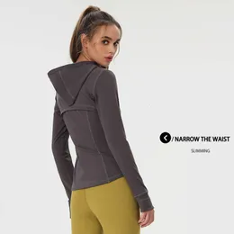 Lu Malign Lemon Sweatshirts Hoodies Womens New in Coats and Jackets Hoodie Gym Outfit Yoga Compless Windbreak Sportshirt Running Long Sleeve Jogger Gry Lu08 202