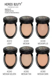 Heres B2uty Mineralize Skinfinish Yüz Toz Makyaj Vakfı Mirrow ve Puff Natural Longlasting OilControl Press Powder9585135