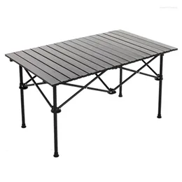 Camp Furniture Outdoor Folding Tables Aluminum Alloy Barbecue Camping Table Stall Square Chicken Rolls Picnic