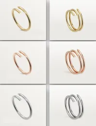 Designer Nail Rings Jewelry Women's Rings Gold Silver Rose Gold Chunky Glossy Legendary Classic Plated Layers Trendy Jewelry Rings Never Fade Jewelry Gifts