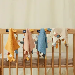 Blankets Cotton Baby Appease Towel Soft Soother Teether Infants Comfort Sleeping Nursing Cuddling Square Sensory Security Blanket 24 24cm