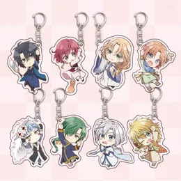 Keychains Manga Anime Yona från Dawn Cartoon Figure Keychain Haku Yun Kijia Jieha Zeno Shina Transparent Acrylic Keyring Collection