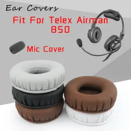 Tillbehör öronöverdrag öronkuddar för Telex Airman 850 hörlurar ersättare öronplattor
