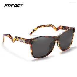 Sunglasses 2024 Fashion Polarized KDEAM Classic Square TR90 Frame Luxury Eyewear Men Fishing Sports Retro Sun Glasses UV400