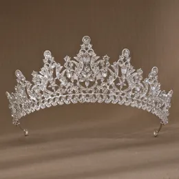 Hot-Selling Crowns for Queens High Quality Barock Crystal Wedding Hair Accessories Brudtiaror och kronor