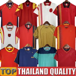 Maglie di calcio retrò Spagna Espana 1992 1994 1996 1998 2002 2008 2010 2010 2023 Shirt calcistica Vintage 88 94 96 98 02 08 10 12 portiere Casillas Camiseta de futbol