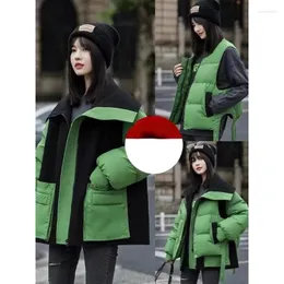 Women's Trench Coats Winter Warm Jackets Parkas Women Detachable Korean Fashion Thick Puffer Jacket Windproof Windbreaker Long Sleeve Mujer