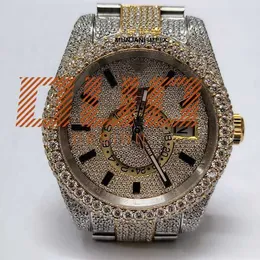 Hip Hop Iced Out Bling Diamond Elegant luxury watches men hip-hop full diamond custom watch moissanite watch for men