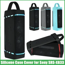 Speakers Silicone Case Outdoor Cover for SONY SRSXB33 Wireless Bluetooth Speaker Protective Portable Storage Bag for Sony SRSXB33