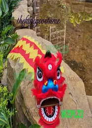 14 tum Lion Dance Mascot Costume 510 Ålder Kid Children Anime Outdoor Sports Mascot Cartoon Props Sub Play Parade Outfit Sport Tra5435865