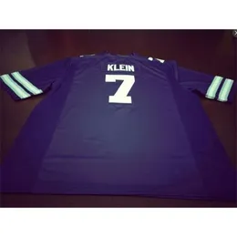 2324 Viola Bianco # 7 Collin Klein Kansas State Wildcats Alumni College Jersey S-4XLo personalizza qualsiasi nome o numero di maglia