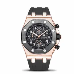 2021Luxury Freight人気の新製品Kisdun Standard Fashion Rubber Watch with Luxury Multicanctal Sports Waterproof LEI256D