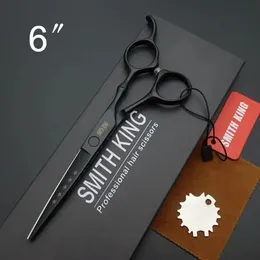 Smith King 6 tum professionell frisörsax 6Cutting ScissorSstyling SCISSORSSHEARSGIFT BOXKITS 240228