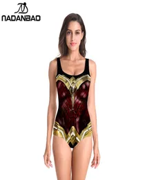 Nadanbao 2019 Новый Хэллоуин на заре справедливости супергерой косплей костюм Чудо-женщина Dc 3d печатный необычный сексуальный цельный купальник5594501