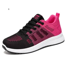 Soft sports running shoes with breathable women balck white womans 0204185