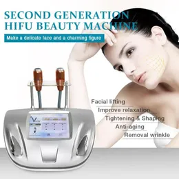 Nowy Vmax Ultrasound Hifu Cake Body Twarz Podnoszenie piękna skóra zaciskające przeciwprawienie Warcke RF Machine 6290791