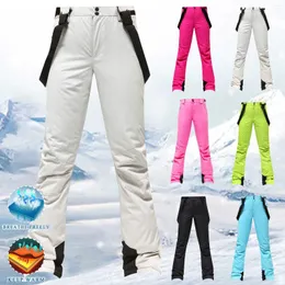 Calças femininas Mulheres Ski Snow Calças Leve Mountain Bib Silk Underwear para Mulheres Inverno Térmico Homens