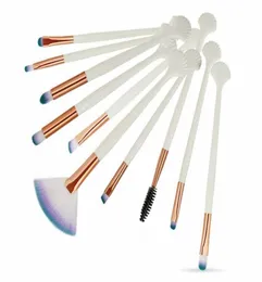 MAANGE 10 pezzi pennelli per trucco set ombretto sopracciglio ciglia polvere labbra occhi pennello per trucco cosmetico kit di strumenti Beatuy Maquiage3295534