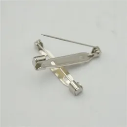 500pcs 2 4cm High Quality Safety pins Brooch Base Back Bar Badge Holder Brooch Pins DIY Jewelry Finding306W