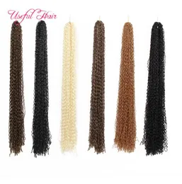 Syntetyczne szydełko warkocze Zizi Włosy Kinky Curly Plejanie włosy Micro Braid Hair Hair Extensons Marley for Black Women2168243