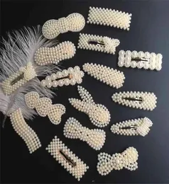 Fermagli per capelli con bottoni automatici per perle di moda per le donne Fermagli per capelli con perle dolci Gioielli Lady Barrette Stick XB15486274