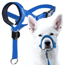 Muzzles Dog Muzzle قناع مضاد قابل للتعديل مضاد للقلق من مجموعة الكلب كمامة الكلب مع كمامة الحيوانات الأليفة