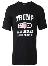 Trump 2020 Baskı Tişört S3XL Oneck Kısa Kollu Erkek Gömlek Yaz Pamuk Tshirt Moda Siyah Trump Rahat Gömlek Hediyeleri VT06423299541