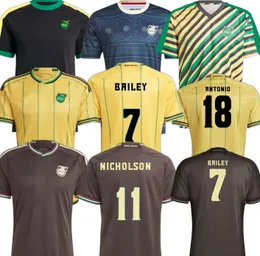 2024 Jamaica National Football Soccer Jerseys Men's tracksuit med Bailey Reid Nicholson Morrison och Lowe Shirts