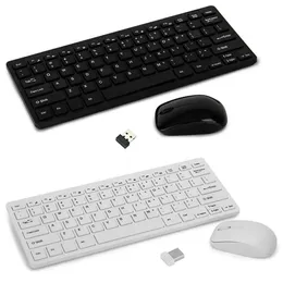 Trådlöst tangentbord och musuppsättning Portable Plug Play Mechanical Tangentboard Mouse för dator bärbar dator PC Set