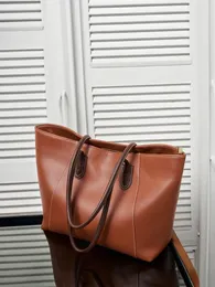 Вечерние сумки Женская сумка через плечо из натуральной кожи Большая вместительная сумка 2024 Advanced Sense