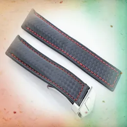 Nova moda acessórios de relógio pulseira de couro automático substituto tag heuer carrera Heritage cinta fosco acessórios de relógio 22mm311i