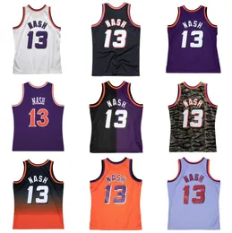 Dikişli Basketbol Formaları Steve Nash 1996-97 Mesh Hardwoods Klasik Retro Jersey Erkek Kadın Gençlik S-6XL