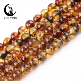 Perle ambrate per piante da 8 mm da 8 mm per perle da distanziatore sciolto per gioielli che producono accessori per collana bracciale fai -da -te 15 240220