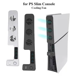 PS5 Konsolu Fan Fanları Harici Ana Bilgisayar Soğutma Fanı 9500rpm Oyun Konsolu Arka Soğutma Fanı Dikey 3 Fan Hızı Ayar Sessiz Soğutma