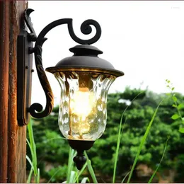 Lampada da parete Nordic Outdoor impermeabile grande luce esterna a LED applique da giardino luci corridoio alluminio vintage