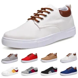 Utomhusskor Spring Autumn Summer Gray Black Red Mens Low Top Breattable Soft Sole Shoes Flat Sole Men GAI-67