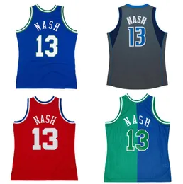 Dikişli Basketbol Formaları Steve Nash Noel 1998-99 Mesh Hardwoods Klasik Retro Jersey Erkek Kadın Gençlik S-6XL