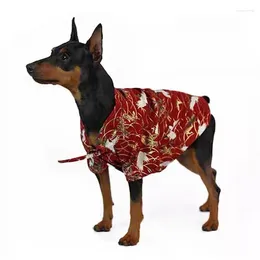 Hundebekleidung Sommer Japan Stil Haustier Kimono Shirt Welpen T-Shirt Kleidung für kleine mittelgroße Hunde Minlature Pinscher Shiba Inu Mops GZC09