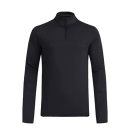 Lu Malign Men Hoody Jacket Long Sleeve Shirt Yoga Thirt Tshirt Lul Genuine Leather Sweater رقيقة جديدة الأكمام الطويلة في الهواء الطلق للجنسين لونًا صلبة.