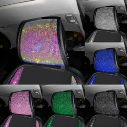 Car Seat Covers 1PC Bling Universal Fit Head Pad Diamond Rhinestones Auto Interior Headrest Cushion Accessories Women