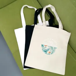 Borse per la spesa Borsa tote in tela stampata creativa a tema vegetale di grande capacità Shopper da spiaggia riutilizzabile ecologica per donna calda per Kawaii caldo