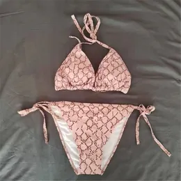 bikini set för kvinnor full täckning bottnar baddräkt kvinnor baddräkt brev skriver ut badkläder hög kvalitet lady baddräkter damer sommar baddräkt bikinis simma