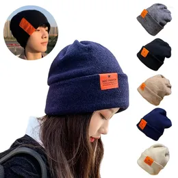 Cycling Caps Autumn Winter Men Warm Hat Knitted Beanies Cap For Women Double Layers Thick