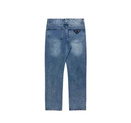 2023 Spring Mens Jeans Brand Brand Luxury Denim Pants ارتفاع درجة حرارة الماء الجيب المثلث المثلث المثلث Desig9008271