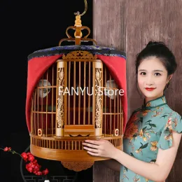 Nests Wooden Luxury Bird Cages Budgie Breeding Outdoors Carrier Bird Cages Canary Southe Park Jaula Pajaro Birds Supplies WZ50BC